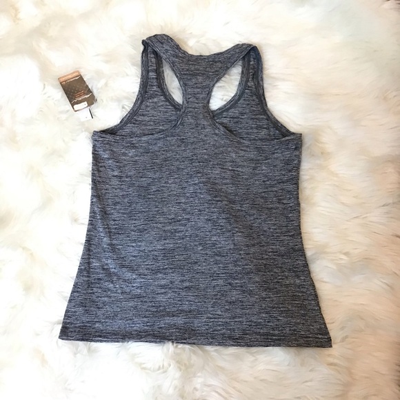 Activ8 Womens Heather Black RacerBack Athletic Work-Out Tank Top Size Medium - Picture 3 of 7